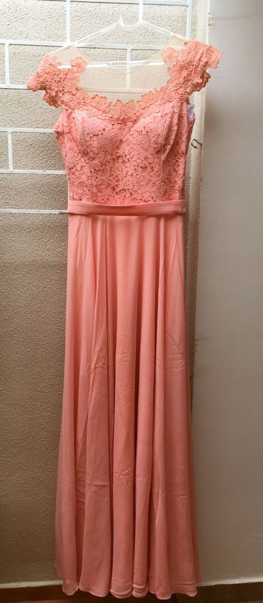 vestido madrinha com renda