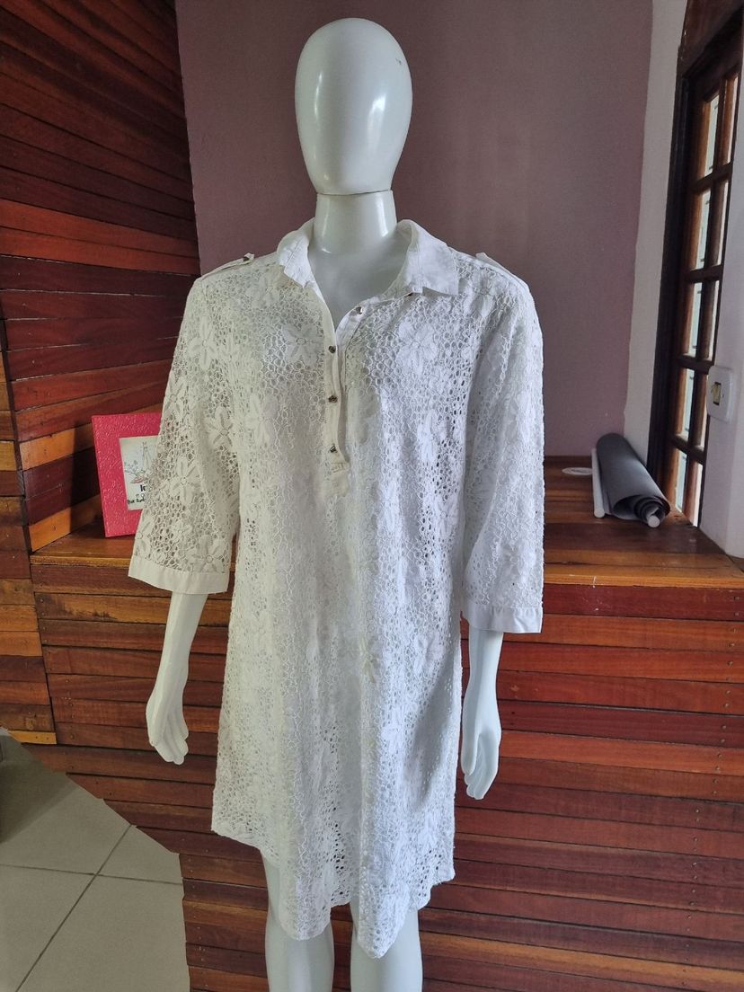 Vestido Rendado Branco - Rery | Vestido Feminino Rery Usado 121504436 ...