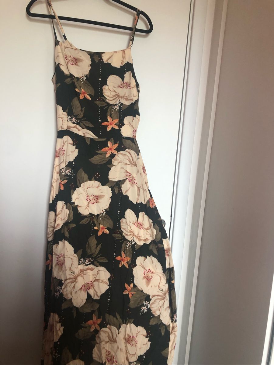 vestido preto midi renner