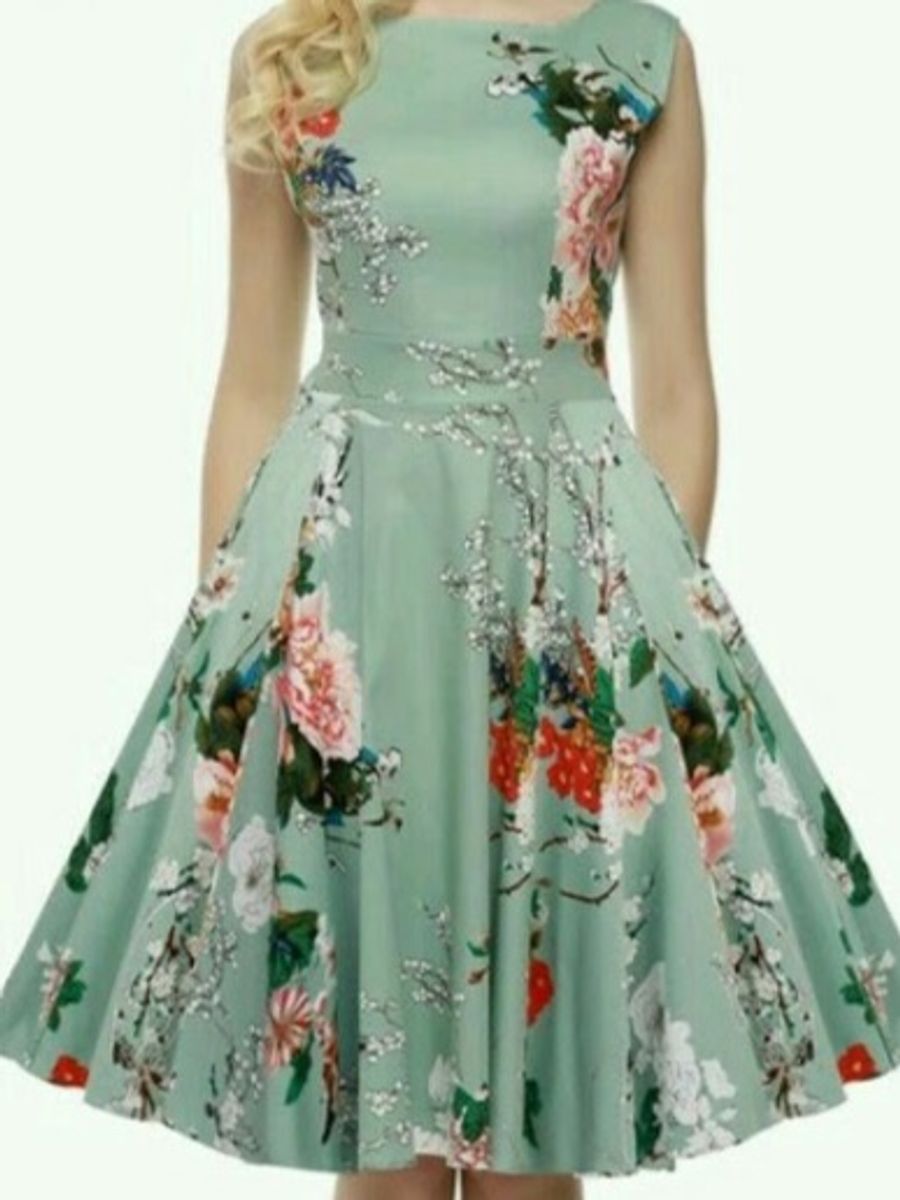 vestidos rodados floridos