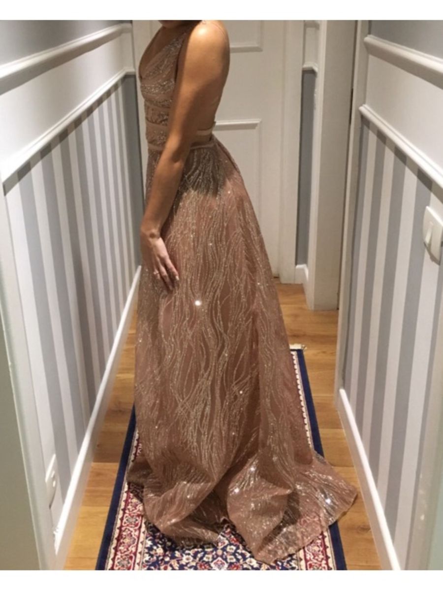 vestido longo liso para casamento