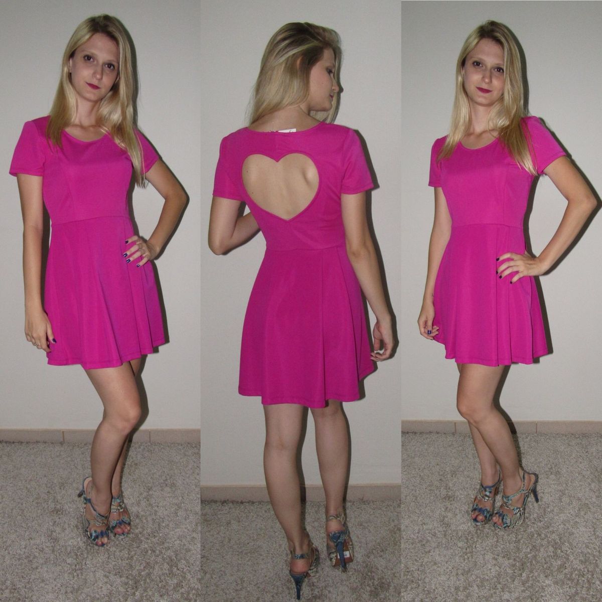 vestido rosa feminino