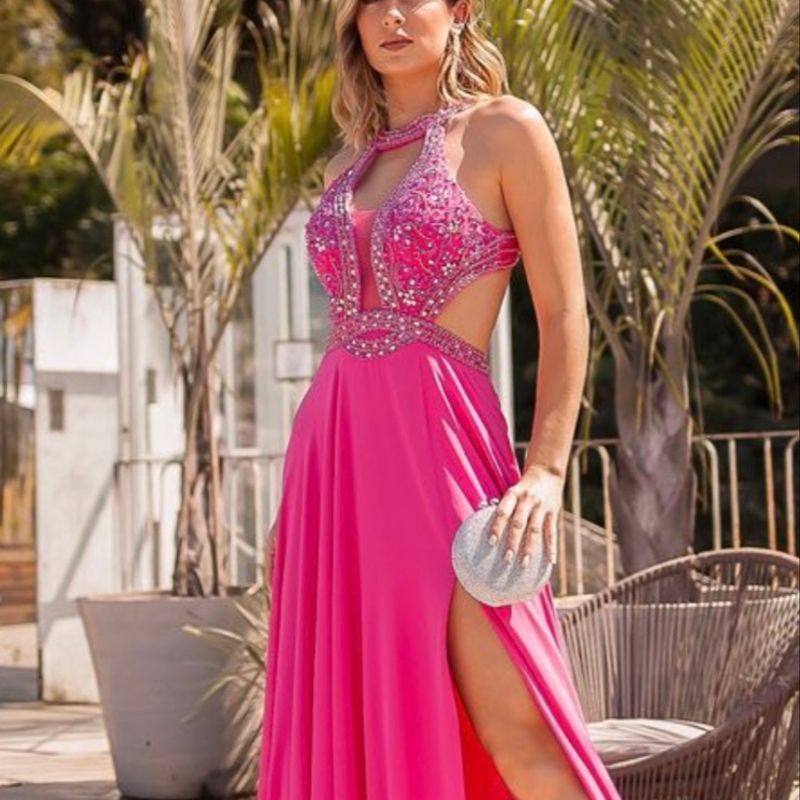 Vestido Rosa Formatura Vestido Feminino Allie Usado 95190979