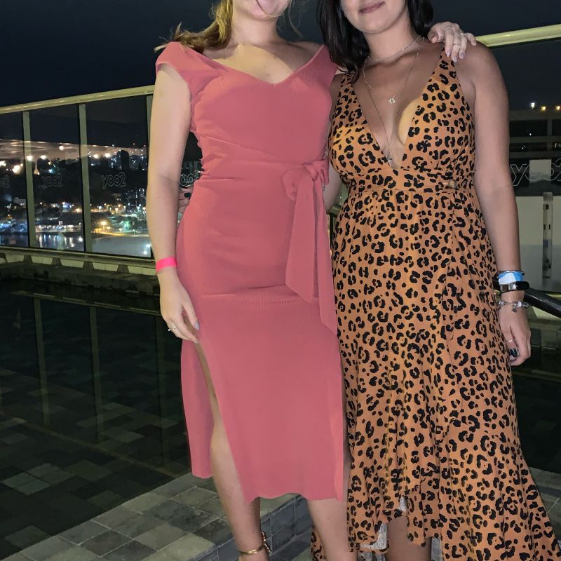 Vestido Rosa Goiaba Forever 21 Usado 111351444 enjoei