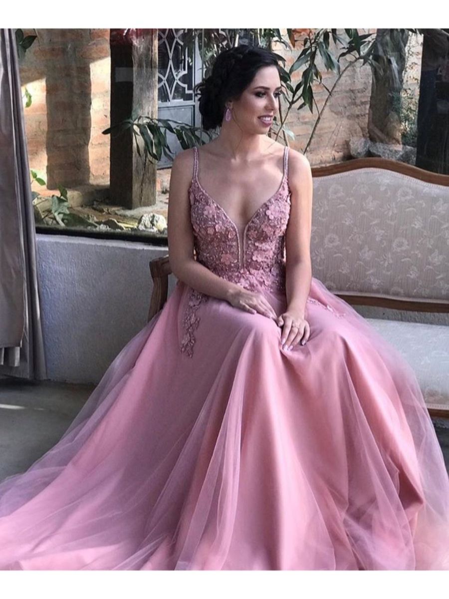 fotos de vestido rose para madrinha