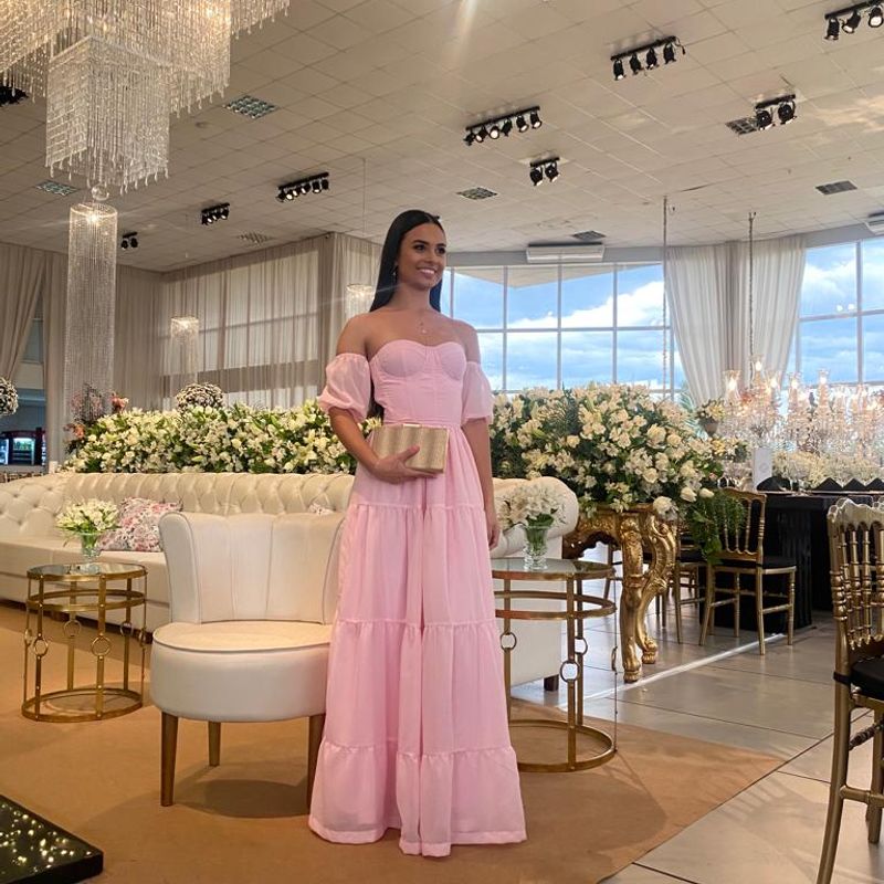 Fotos de vestidos rosa para madrinha hot sale de casamento