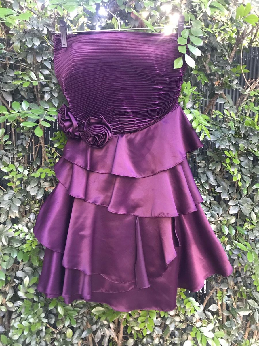 vestido de formatura roxo