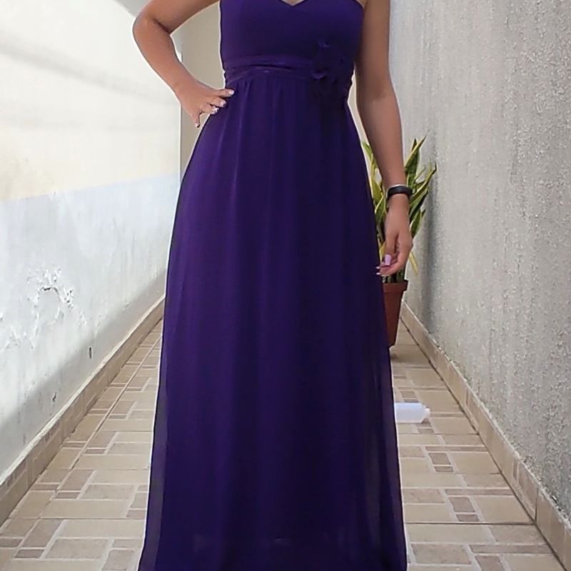 Vestido roxo 2024 para formatura