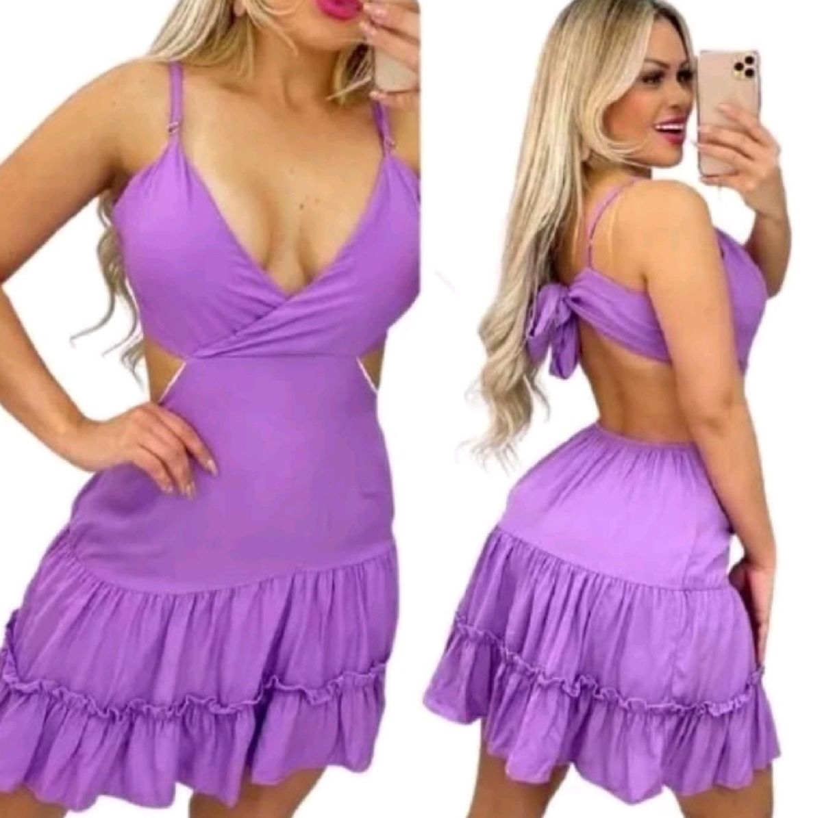 Vestido Roxo Violeta Very Peri - a Cor do Ano 2022 - Vestido de