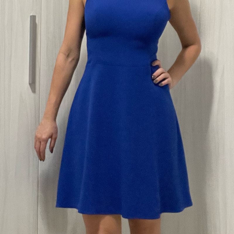 Vestido social hot sale azul