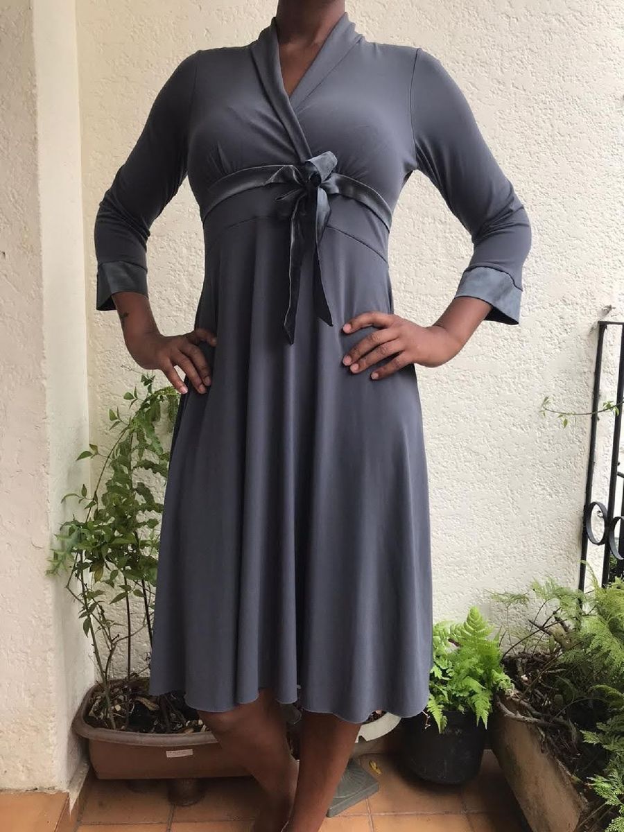 vestido social de malha