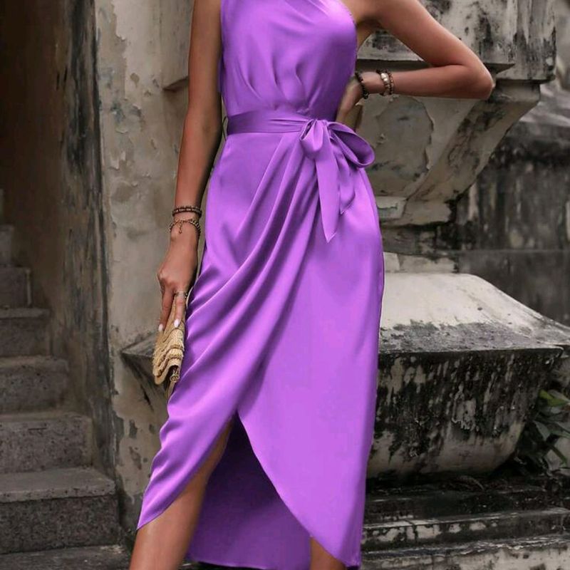 Vestido best sale social roxo