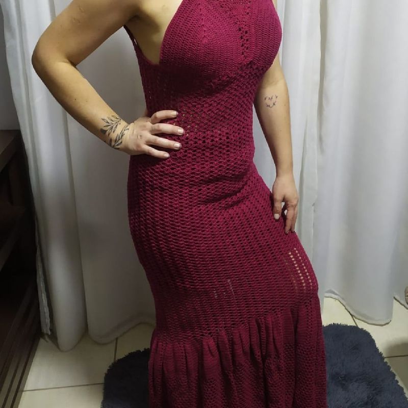 Vestido best sale vinho social