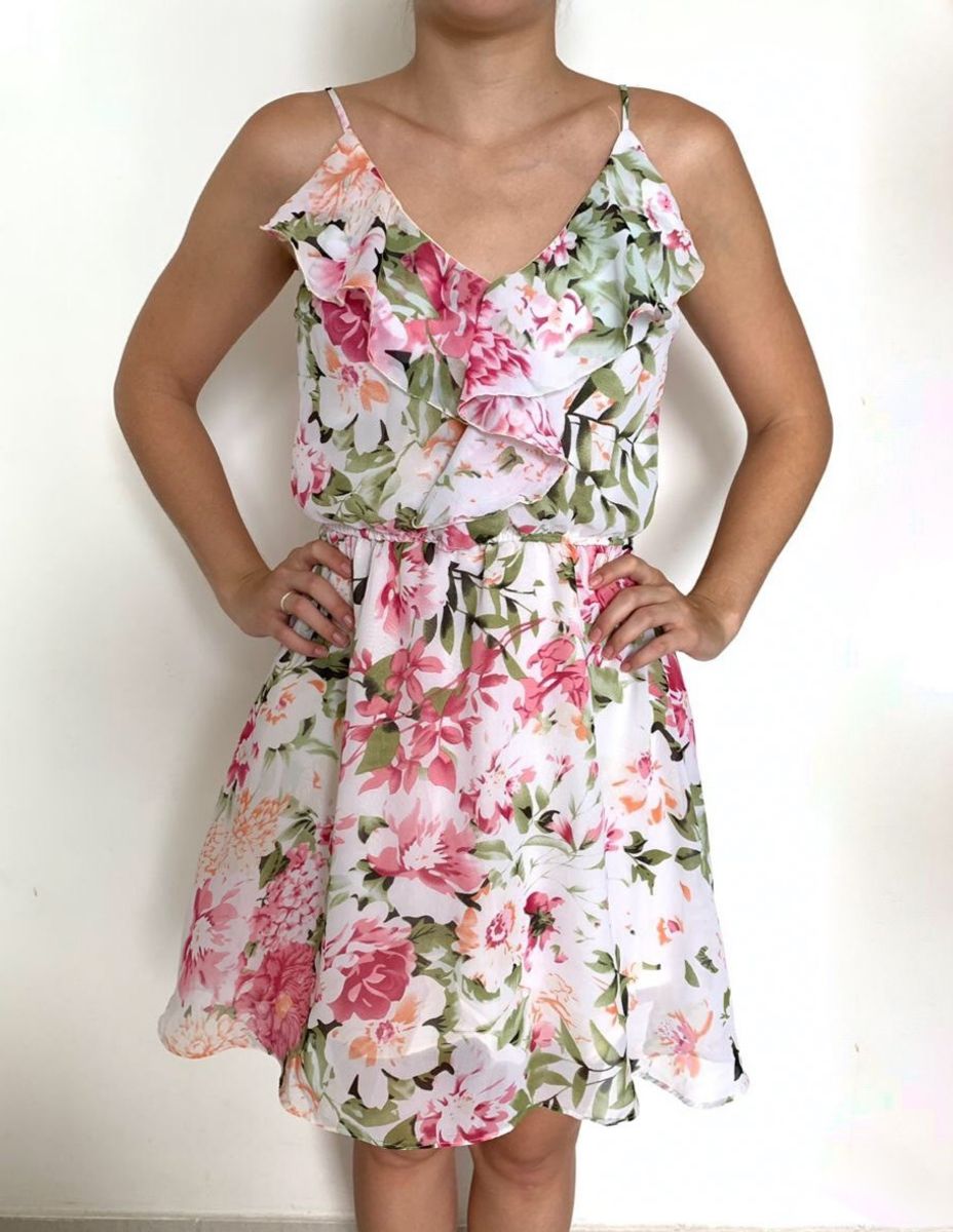 vestido estampado soltinho