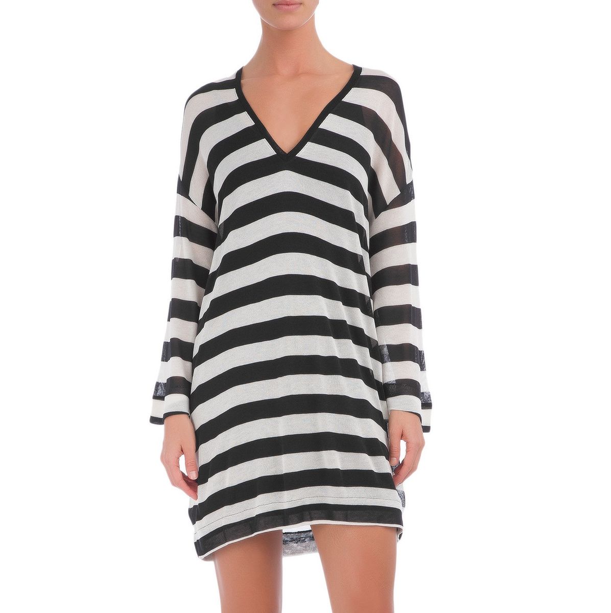 vestido osklen listrado