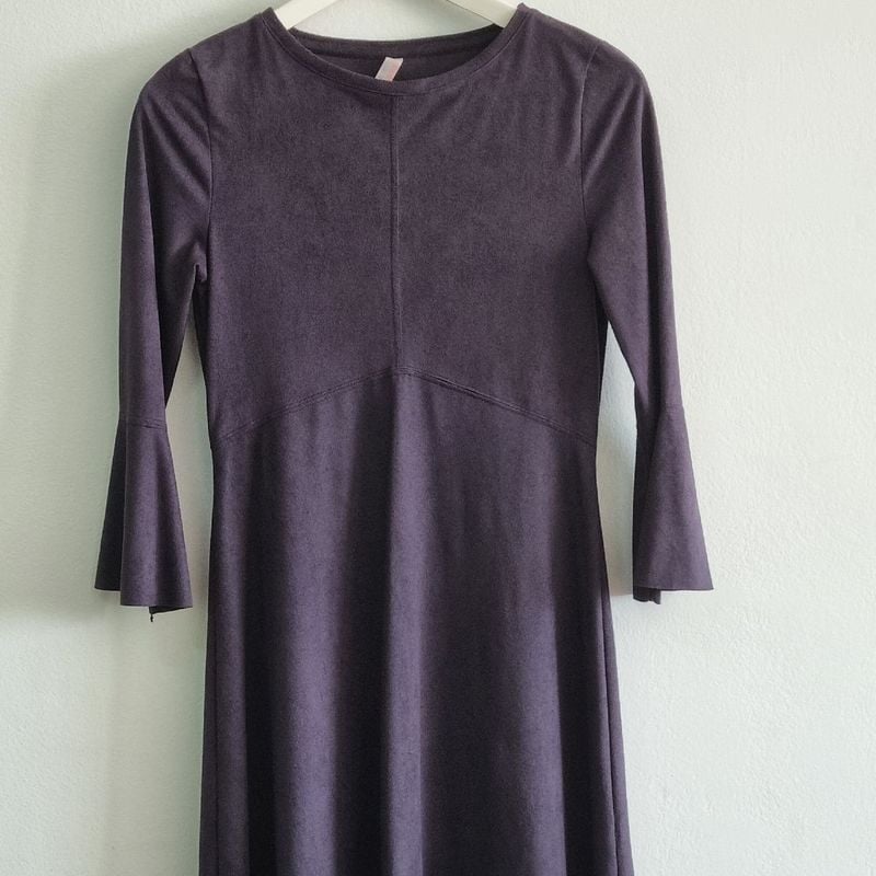 Shops vestido suede renner