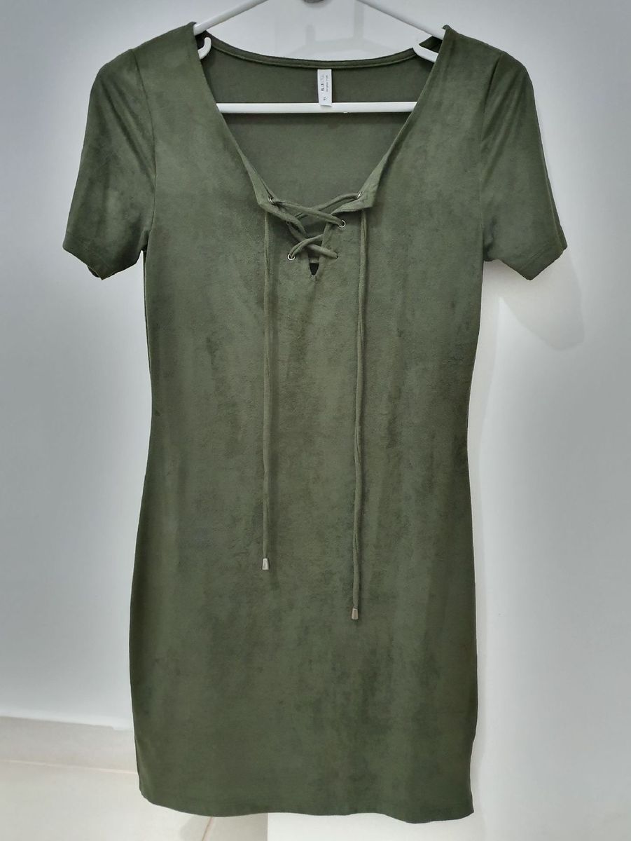 vestido suede renner