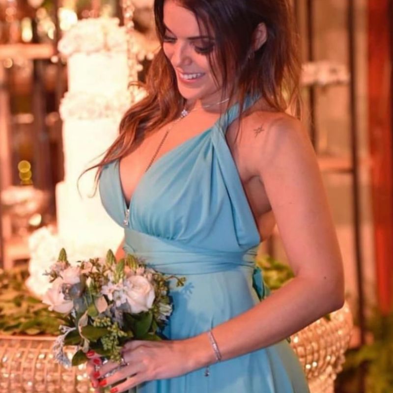 Vestido cor tiffany cheap