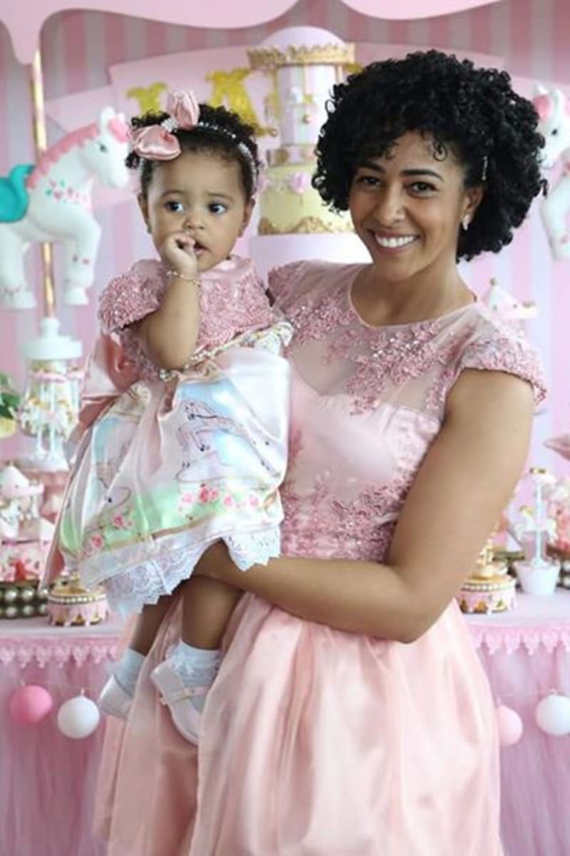 roupa mae e filha para festa de 1 ano