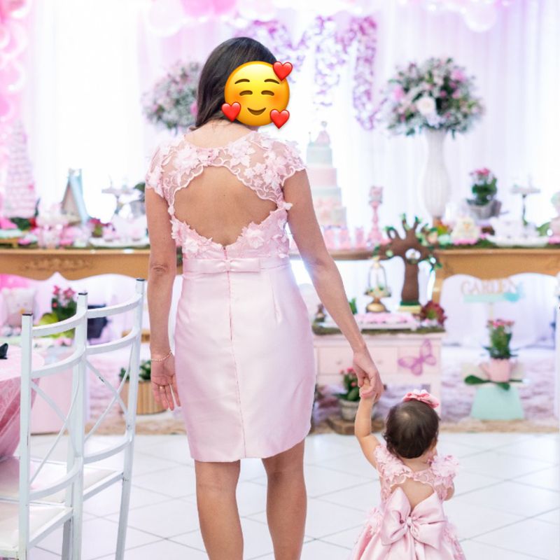 Vestido de aniversário de 1 ano mãe e hot sale filha