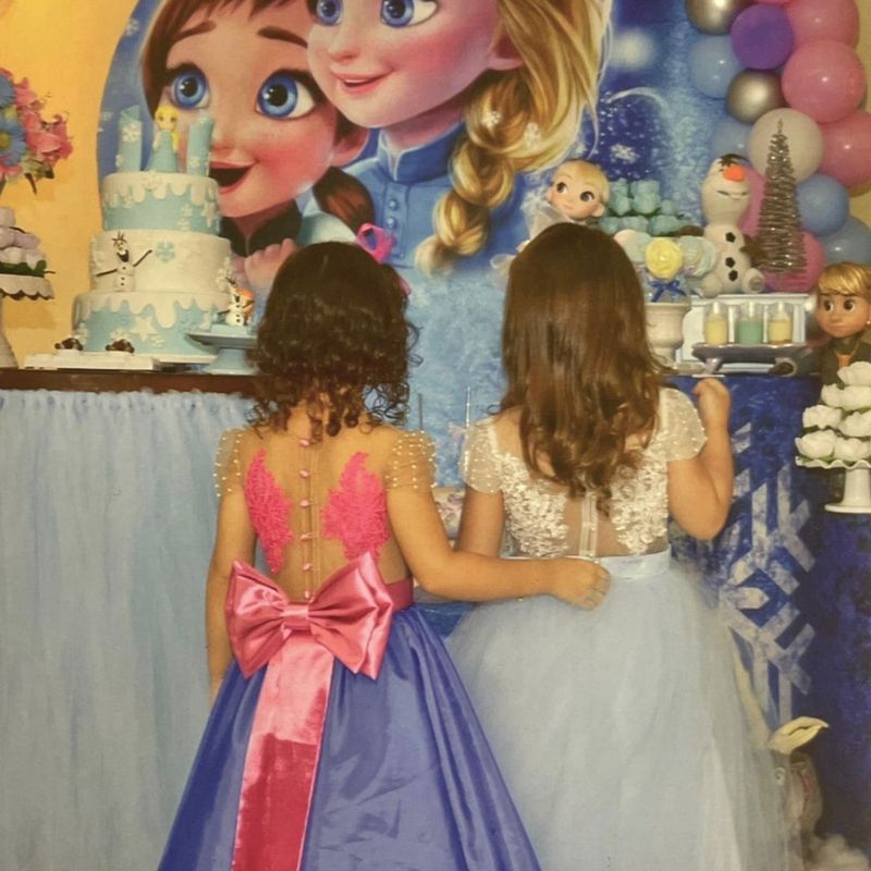 Roupa de aniversário da hot sale frozen