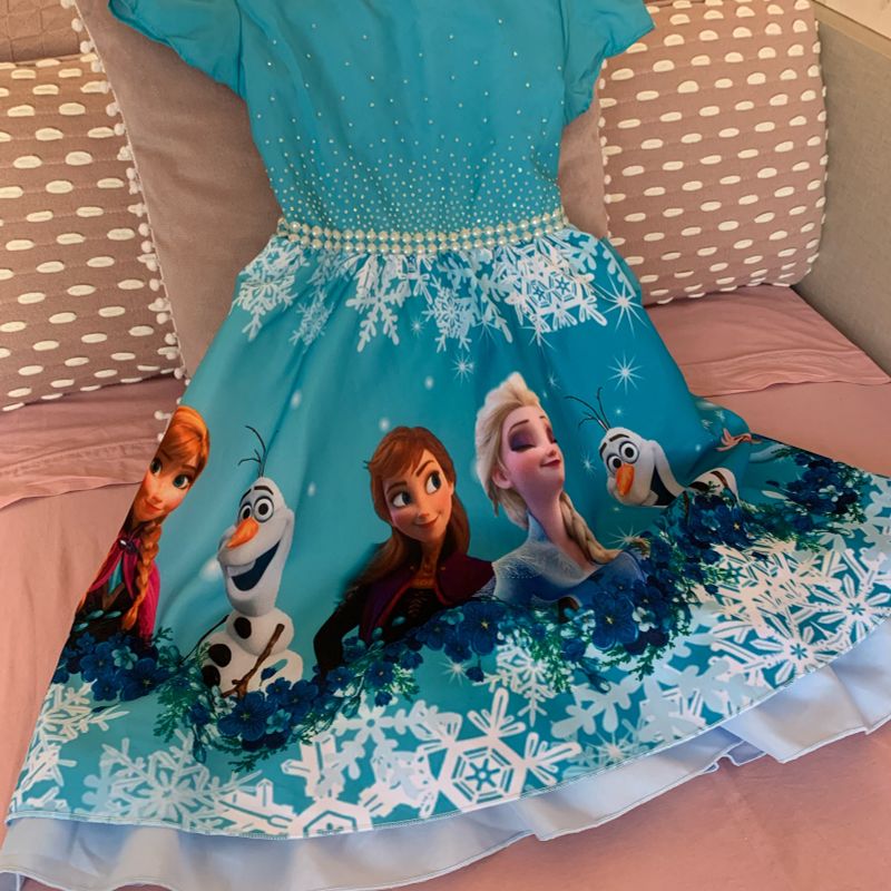 Eu quero best sale vestido da frozen