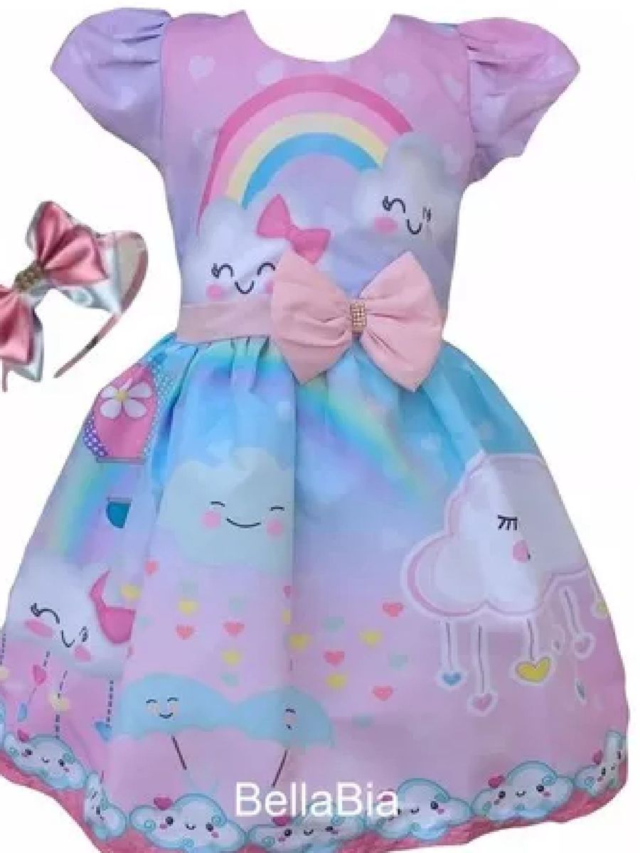 vestido tematico chuva de amor