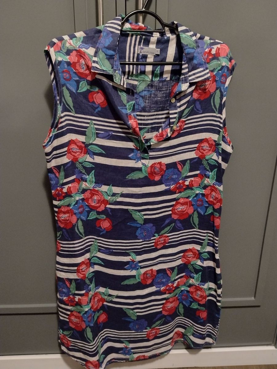 Vestido tipo best sale camisão estampado