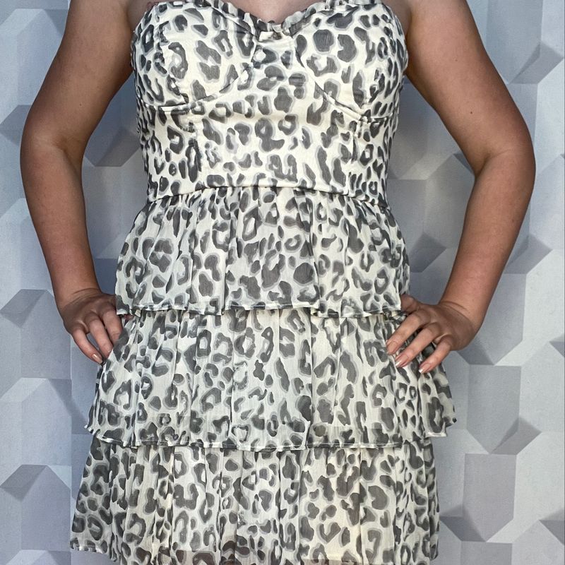 Vestido guess best sale animal print