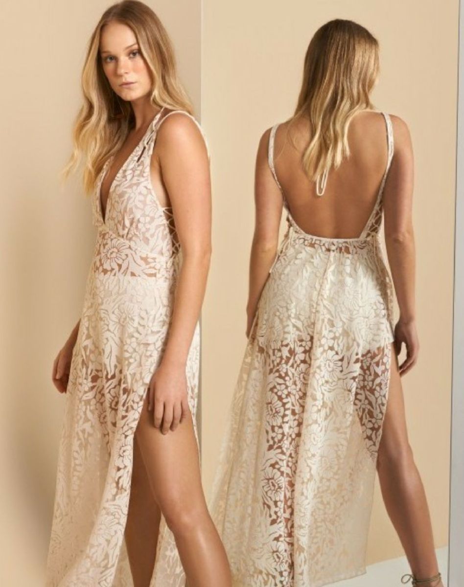 vestido transparencia