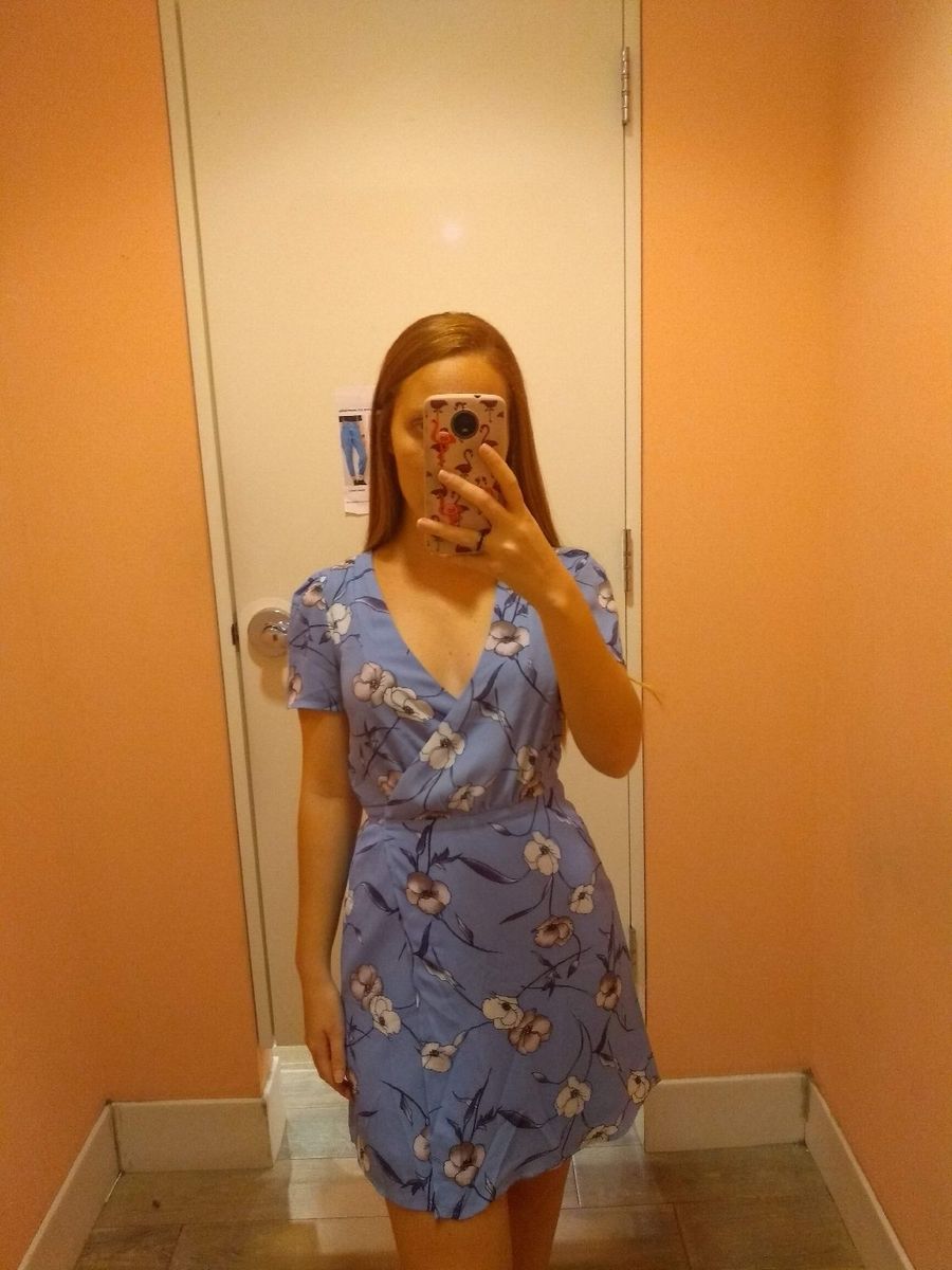 Vestido Transpassado Florido Forever 21 Vestido Feminino