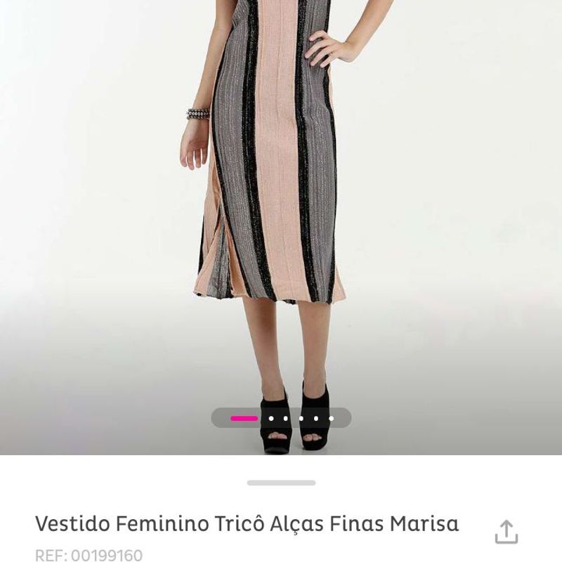 Vestido store lurex marisa