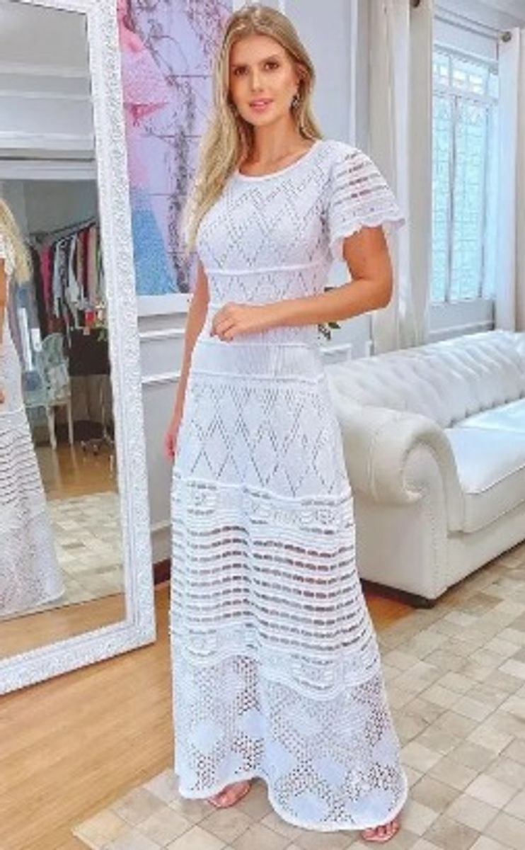 Vestido de best sale tricot para casamento