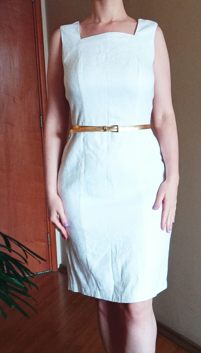 vestido branco 46