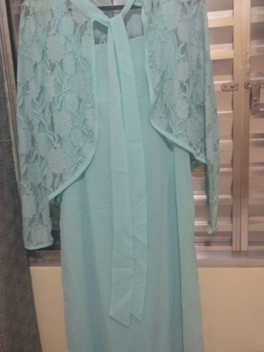 Vestido tubinho com casaco sales de renda