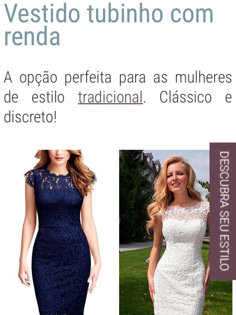 vestido tubinho lindo