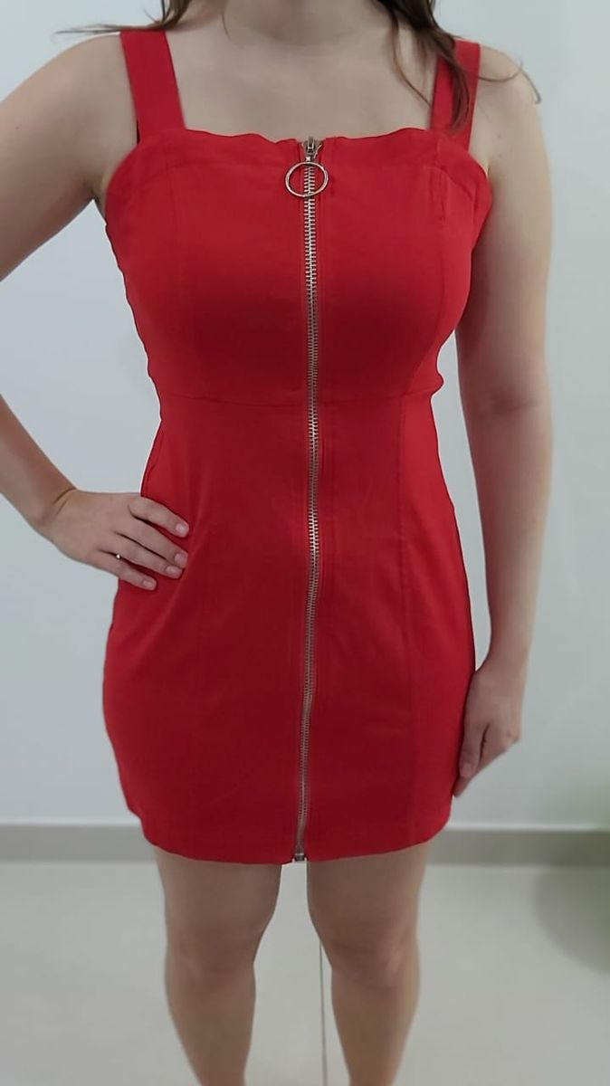 vestido tubinho com ziper