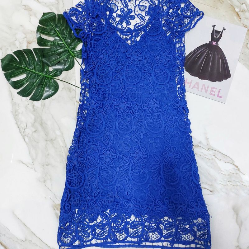 Vestido tubinho best sale de guipir