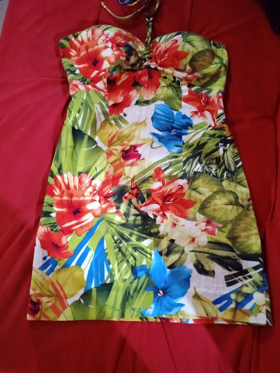 Vestido tubinho hot sale floral curto