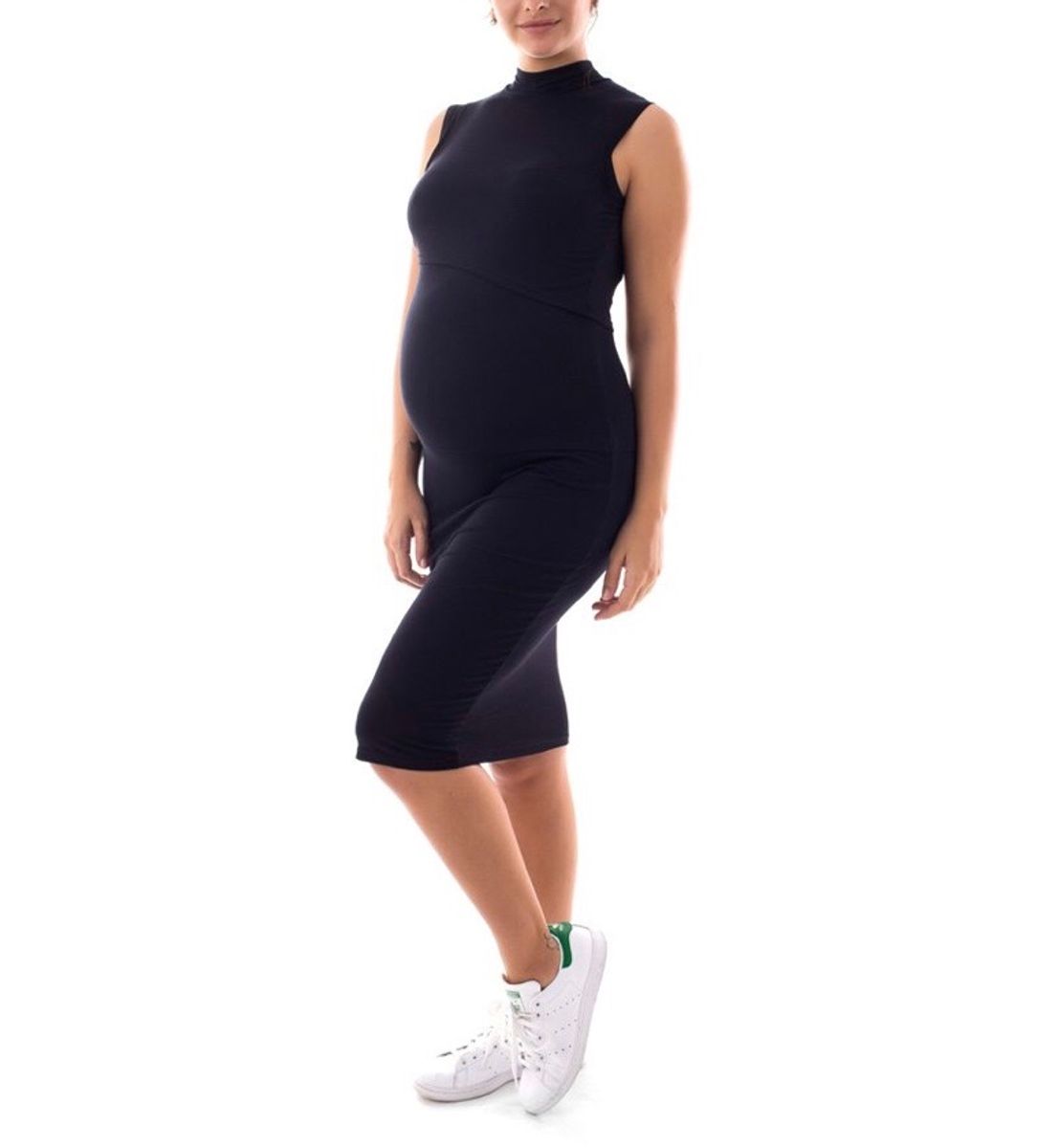 vestido tubinho preto para gravida