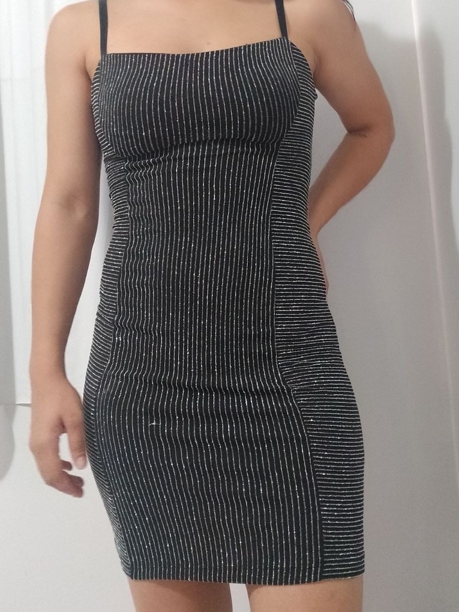 vestido tubinho brilhante