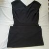 vestido tubinho preto transpassado decote em v - tubinho miusol shein