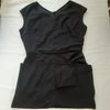vestido tubinho preto transpassado decote em v - tubinho miusol shein