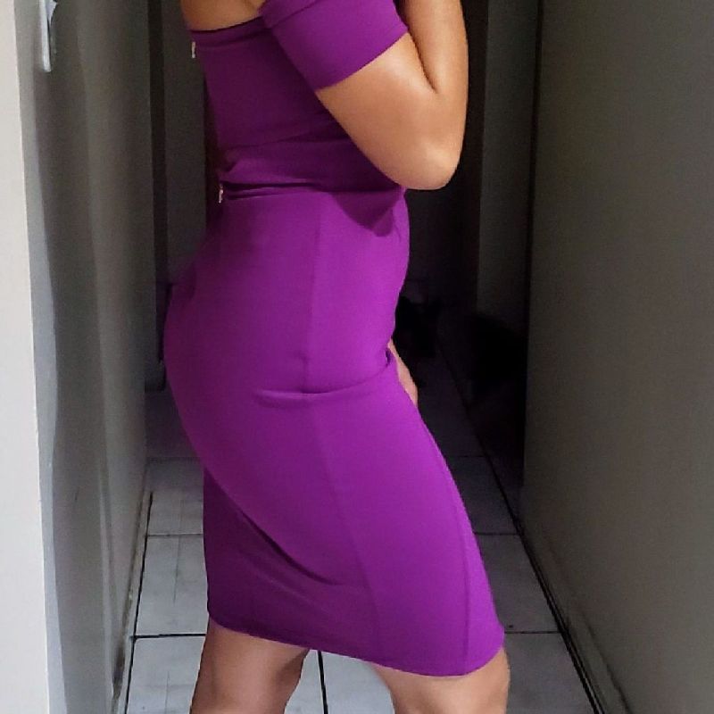 Vestido store tubinho roxo