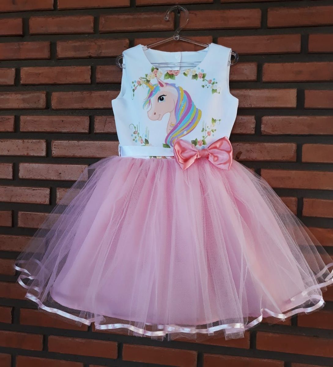 saia de tule de unicornio