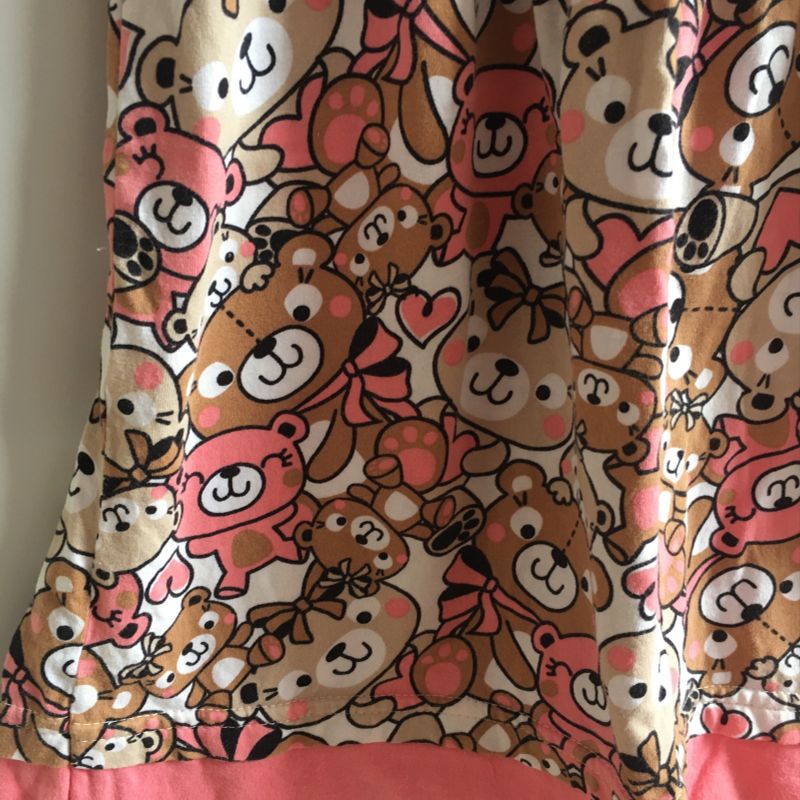 Vestido Urso Zig Zig Zag Roupa Infantil para Menina Zig Zig Zag