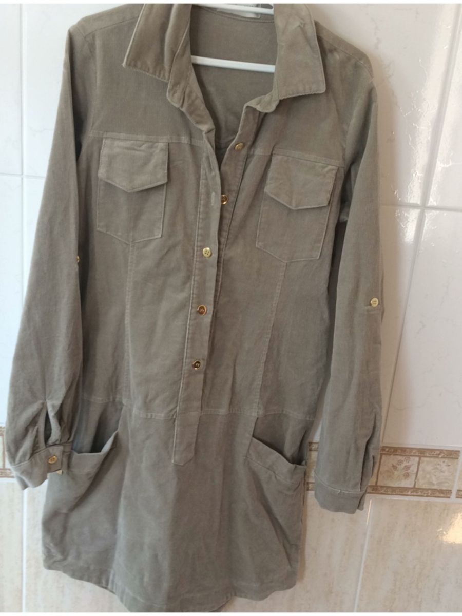 vestido veludo cotele