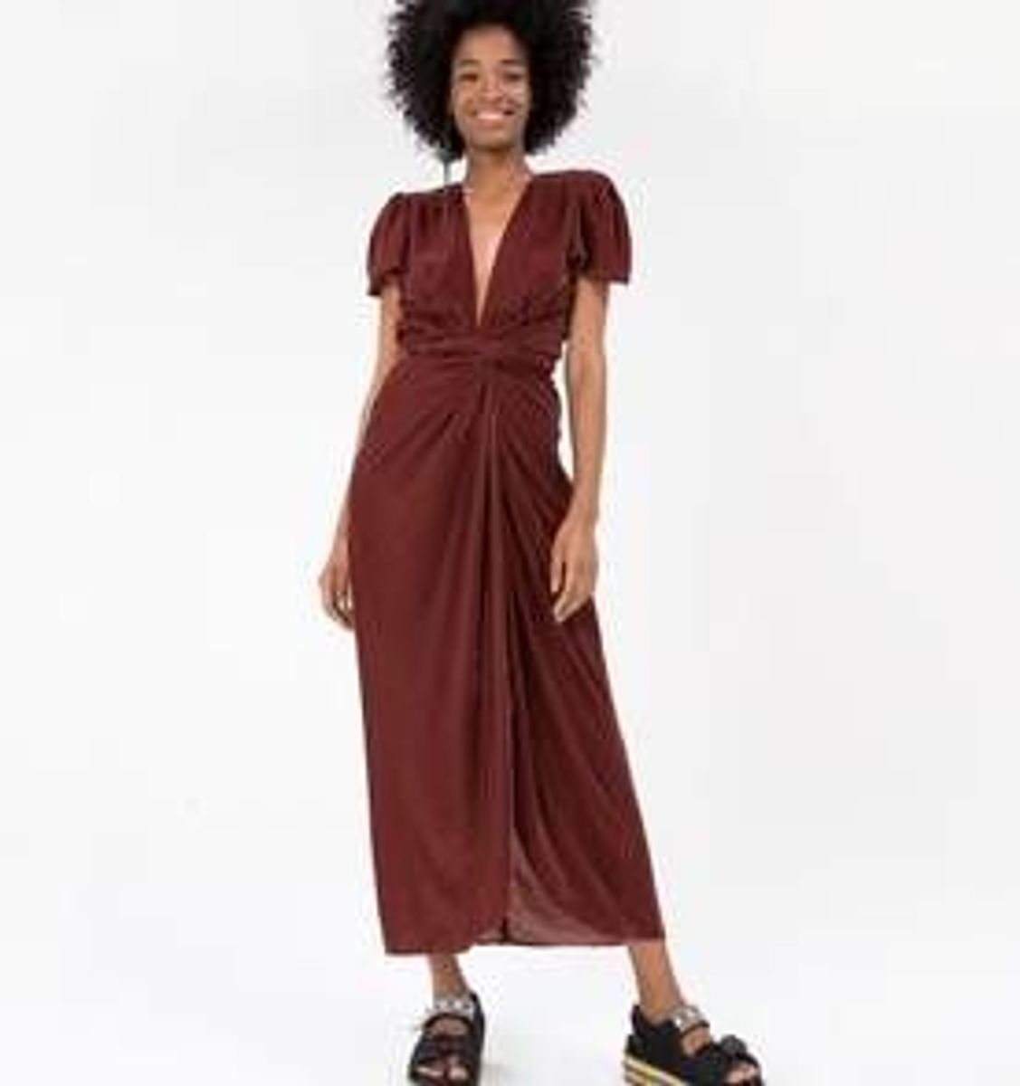 vestido farm veludo