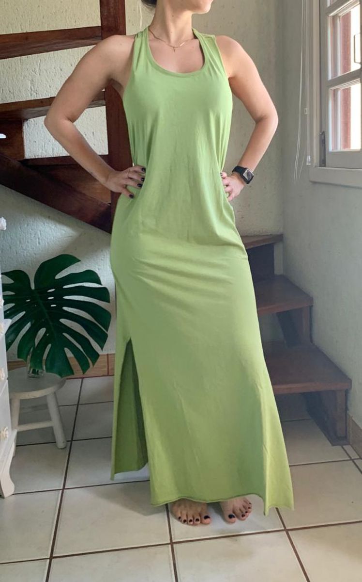 verde folha vestido