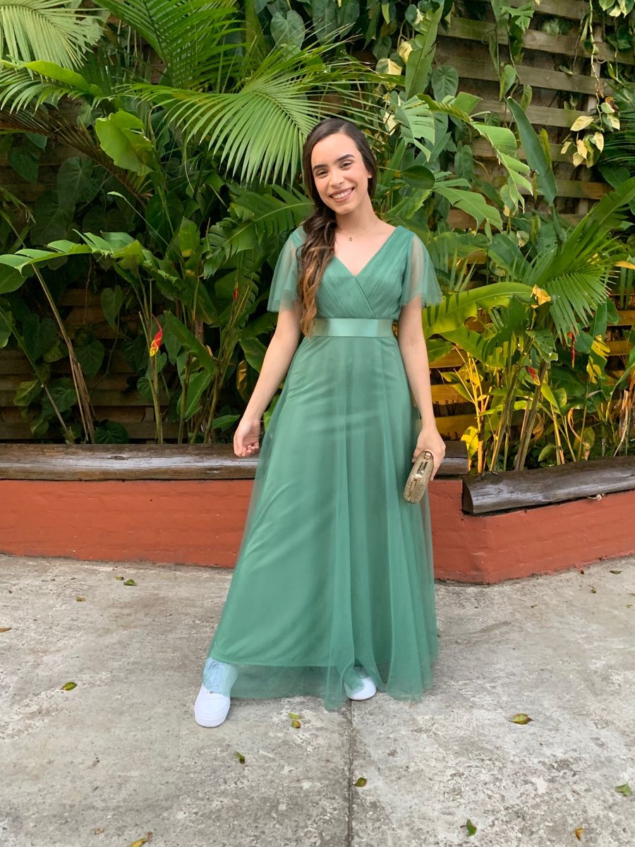 Vestido store madrinha verde